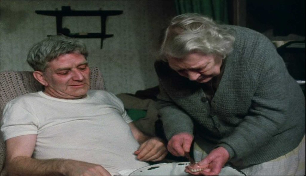 Cleaning the teeth...